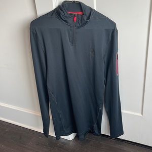 Black long sleeve pull over spider